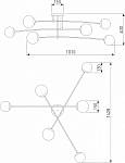 Потолочная люстра Eurosvet Netz 30181/6 белый 250_100_1812429