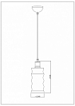 Подвесной светильник Escada Fireside 1102/1 250_100_1942389
