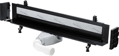 736736 Advantix Vario душевой лоток для встраивания в стену, плоская модель, проп. способность 0,4 л/с, L=300-1200, H=70-100, модель 4968.10 500_191_3224570