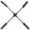 Соединитель лент X-образный жесткий Ambrella Light GL GL3639