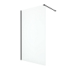 AQ WIW 12020BL Душевая перегородка Walk in с держателем 1200x2000 профиль черный, стекло прозрачное 100_100_3224851