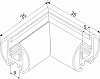 Соединитель угловой L-образный для треков накладных Elektrostandard Mini Magnetic a067578 100_100_2734076