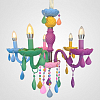 Подвесная люстра Imperiumloft RAINBOW RNB_01 100_100_2428227