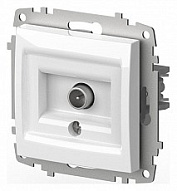 ТВ-розетка проходная без рамки Elbi Eleсtriс Zena Vega 609-015600-272 500_191_2308687