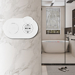 Розетка с заземлением и шторкой, с крышкой Arte Milano SET08-2 SET08-2-41-1x2 white 250_100_2182319