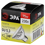 Лампа галогеновая Эра  GU5.3 75Вт 3000K GU5.3-JCDR (MR16) -75W-230V-CL 250_100_2474682