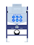 SET AQUATEK ЛИБРА T-TDI004 рама Standard INS-0000018+унитаз AQ1505T-00 с тонким сиденьем soft-close+крепление KKI-0000002 +кнопка TDI-0000004 250_100_2417327