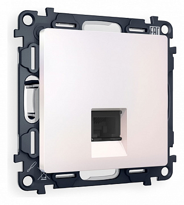 Розетка телефонная RJ-11 со штрокой, без рамки Ambrella Volt ALFA MA212030 400_400_2185871