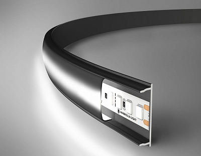 Профиль накладной гибкий Ambrella Light GP GP1600BK/BK 400_400_2025600