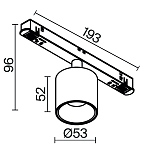 Трековый светильник Technical TR132-4-7W-DS-W 250_100_818793