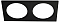 Рамка на 2 светильника Italline IT08 IT08-8038 black
