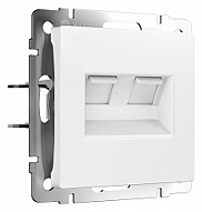 Розетка Ethernet RJ-45 без рамки Werkel белый матовый W1181161 500_191_2261480