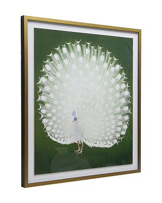 Интерьерный постер White Peacock 400_400_2846227