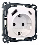 Розетка с заземлением и 2хUSB type A и C, без рамки Ambrella Volt OMEGA MO210010 250_100_2187426