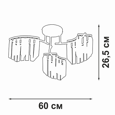 Потолочная люстра Vitaluce V5884 V5884-0/3PL 400_400_1820848