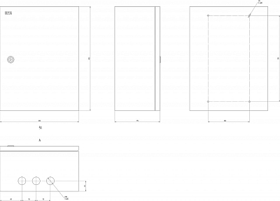 Электрический щиток накладной Эра  NO_SIMPLE_STM_SHMP-04_IP31 400_400_2871900