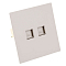 Розетка двойная Ethernet RJ-45 без рамки Stekker Мия 50481