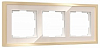 Рамка на 3 поста Werkel Baguette (айвори/латунь) W0032851 100_100_2296963