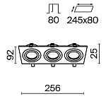Встраиваемый светильник Technical DL024-2-03W 250_100_Array