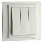 Выключатель трехклавишный без рамки Mono Electric Despina / Larissa 500-001922-114 250_100_2162212