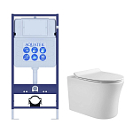 SET AQUATEK НИКА (рама AQUATEK Standard INS-0000012(без клавиши и крепежа)+унитаз НИКА AQ2009-00 с тонким сиденьем soft-close 250_100_2417626