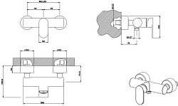 35831-031 EMPORIO VIA BAGUTTA смеситель для душа 250_100_1440465