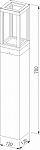 Наземный низкий светильник Elektrostandard Frame a051860 250_100_1773709