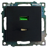 Розетка 2хUSB type A и C без рамки Stekker Катрин 50055 100_100_2160596