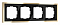 Рамка на 4 поста Werkel Baguette (черный/латунь) W0042852