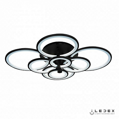 Потолочная люстра iLedex Ring A001/8 BK 400_400_1991110