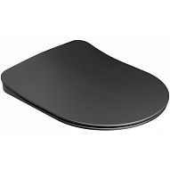 Сиденье для унитаза Uni Chrome Flat ЧЕРНОЕ 500_191_3227734