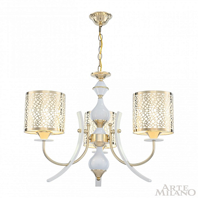 Подвесная люстра Arte Milano Florentia-6067 306067/3 Wh/Gd 400_400_2032674