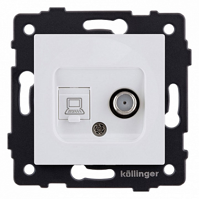 ТВ-розетка и SAT-розетка оконечная без рамки Kollinger  REA-014WM 400_400_3123293