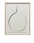 Постер Drawing Vase с дубовой рамой 250_100_2846195