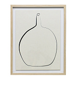 Постер Drawing Vase с дубовой рамой 500_191_2846195