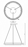 Подвесной светильник iLedex Meridian C4716-60 GD 250_100_1991924