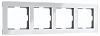 Рамка на 4 поста Werkel Acrylic (белый) W0042701 100_100_2130517