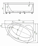 Аякс 2 левая пустая с фр.экр.(вклеенный каркас) ПРОДАЕМ ИЗ НАЛИЧИЯ 250_100_2418967