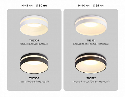 Встраиваемый светильник Ambrella Light TN TN3306 400_400_2026198