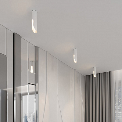 Накладной светильник Elektrostandard Apex 25113/LED 7W 3000K белый 400_400_1777399