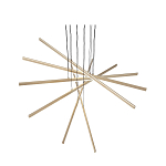 SL394.223.06 Светильник подвесной ST-Luce Матовое золото/Белый LED 6*16,6W 4000K БАСОНИ 250_100_2945213