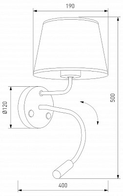 Бра с подсветкой TK Lighting Maja 10080 Maja 400_400_1883122