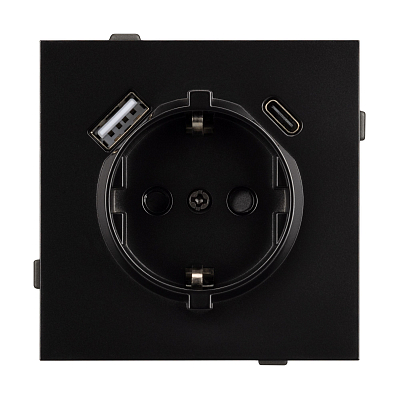 Розетка 2хUSB type A и C без рамки Arlight SCT-TENDO 054087 400_400_3098087