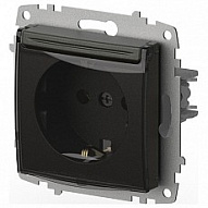 Розетка с заземлением с крышкой, без рамки Elbi Eleсtriс Zena Vega 609-011100-218 500_191_2308624