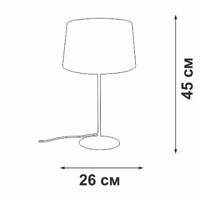 Настольная лампа декоративная Vitaluce V2718 V2718-1/1L 400_400_1820324