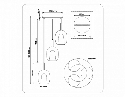 Подвесной светильник Ambrella Light LH LH11151 400_400_2887932