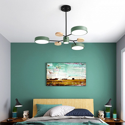 Люстра на штанге Imperiumloft Meade Lamps Green MEADE-01 400_400_1974507