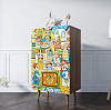 Комод высокий "Berber" 1 принт арт BB10/Print_01 100_100_1930564