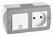 Блок с розеткой и выключателем Mono Electric Octans IP20 104-020001-185 250_100_Array