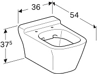 201460600 myDay Унитаз подвесной 4,5/6л Rimfree,с покрытием KeraTect Белый (Alpin) 250_100_1437713